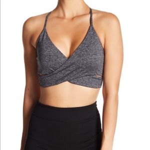 Electric yoga sports bra